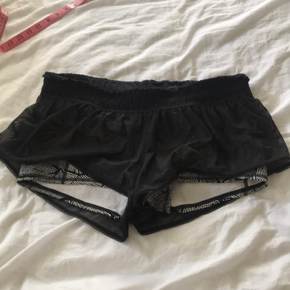 Running Shorts with mesh overlay